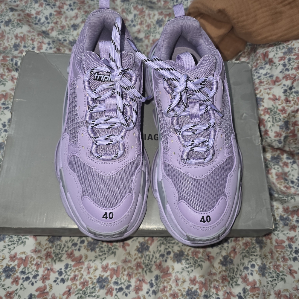 Balenciaga Purple Chunky Sneakers - Picture 1 of 2